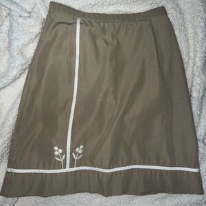 Vintage Golf Skirt Women’s Preppy Tennis Style Embroidered